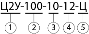 обозначение редуктора Ц2У-100